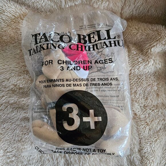 Vintage Talking Taco Bell Plush Toy - Picture 1 of 3
